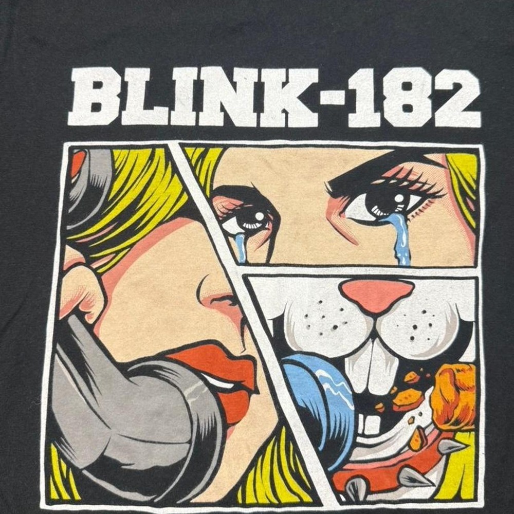 Blink-182 Pop Art Comic Graphic Band Tee Size M